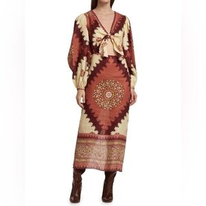 Johanna Ortiz Sacred Soul Printed Maxi Dress size 6